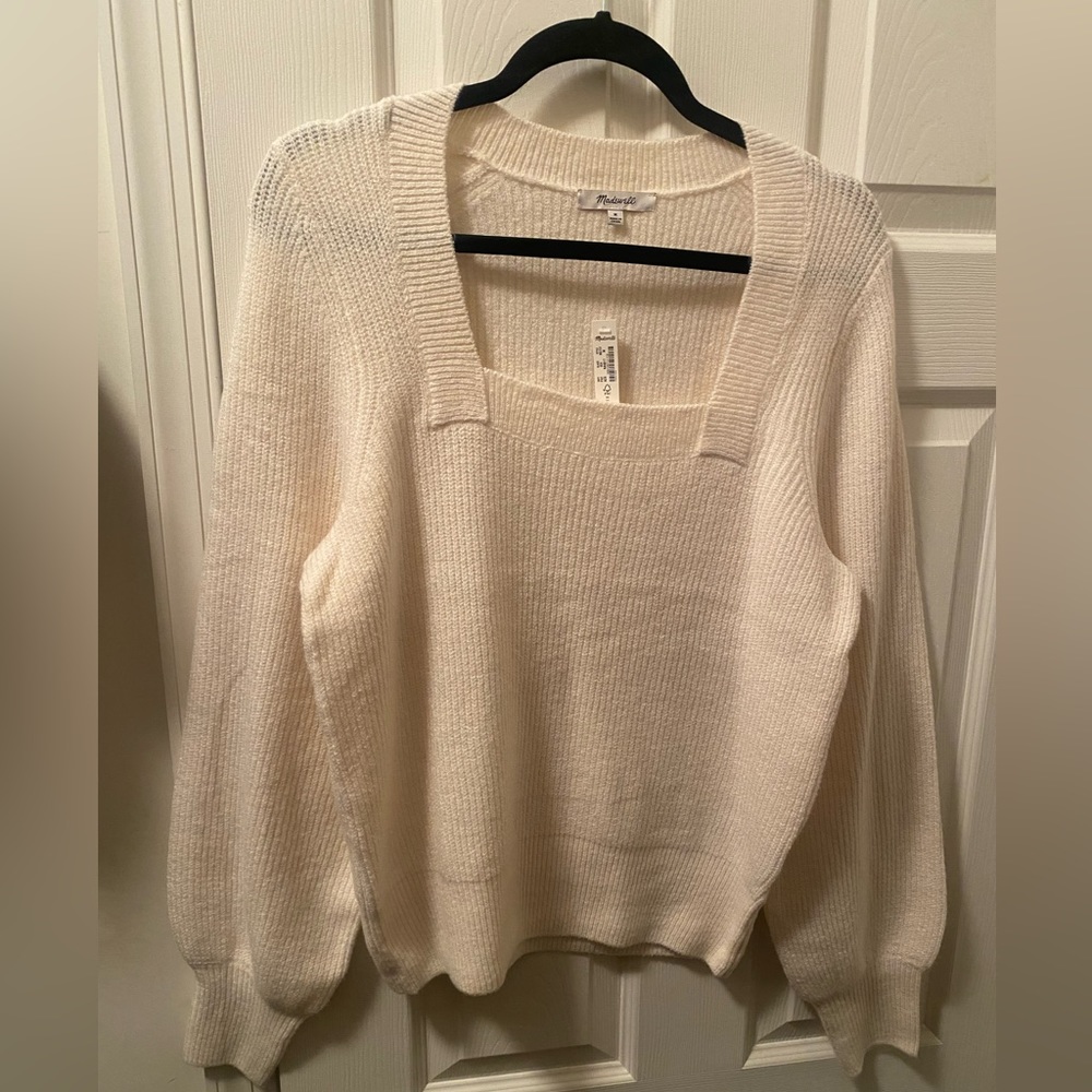 NWT Madewell white sweater